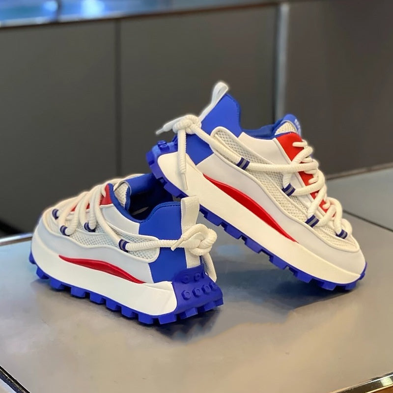 Fashion Comfortable Fashionable Casual Shoes Thick Bottom Hight Increasing Board Shoes