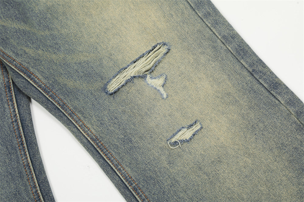 Punk Ripped Jeans Men's Trousers Retro