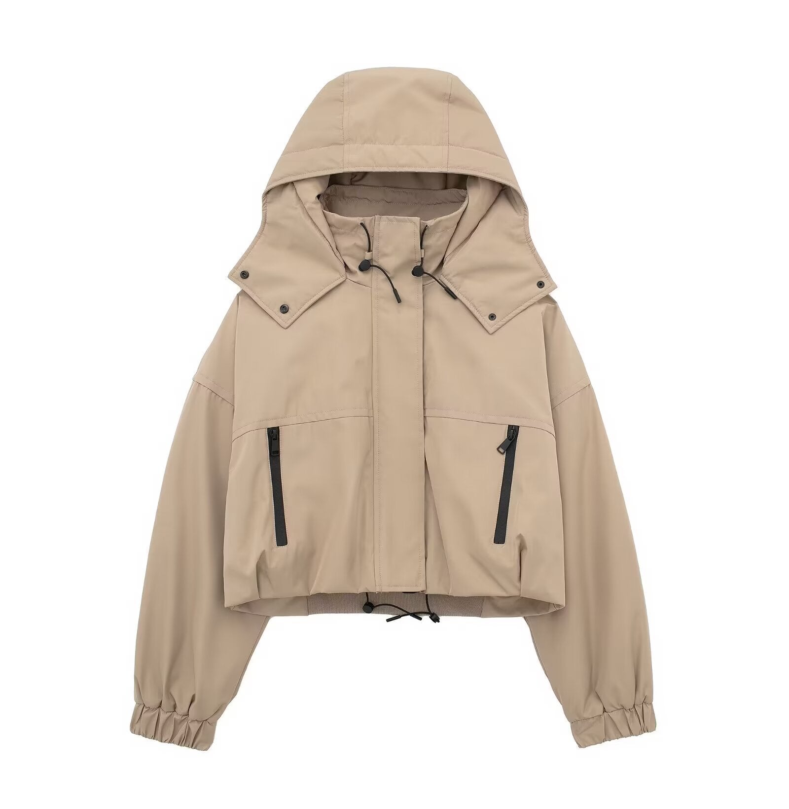Fashion Hooded Short Jacket Women